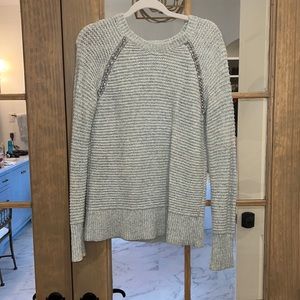 Anthropologie light blue embellished sweater size x small